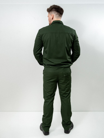 Костюм офисный длинный рукав, зеленый - интернет магазин Полигон