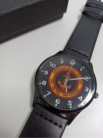 Часы наручные Морская пехота, белый, синий, желтый - интернет магазин Полигон