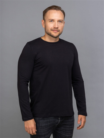 Футболка Classic длинный рукав, черный - интернет магазин Полигон