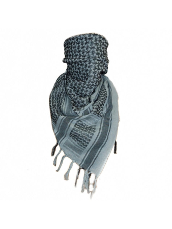 Платок-арафатка, серый 110х110 см хлопок - интернет магазин Полигон