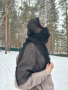 Шарф-сетка, черный - интернет магазин Полигон