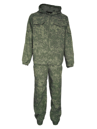 Костюм «ПОГРАНИЧНИК» ткань ТиСи, цвет КМФ цифра зеленый - интернет магазин Полигон