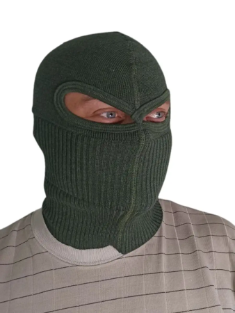Шапка-маска (Балаклава ВКПО), оливковый, пан, шерсть - интернет магазин Полигон