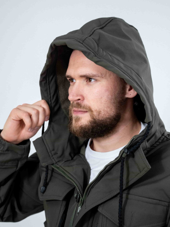 Костюм демисезонный MIOTOIN Т13Х (софтшелл/флис) цвет Хаки - интернет магазин Полигон